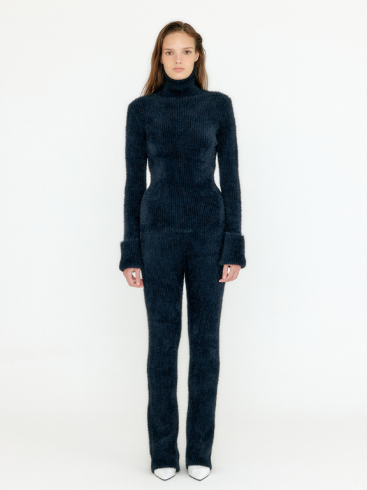 Eenk Violyn Ribbed Knit Pants - Black