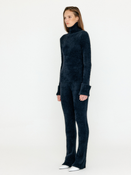 Eenk Violyn Ribbed Knit Pants - Black