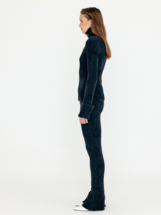 Eenk Violyn Ribbed Knit Pants - Black
