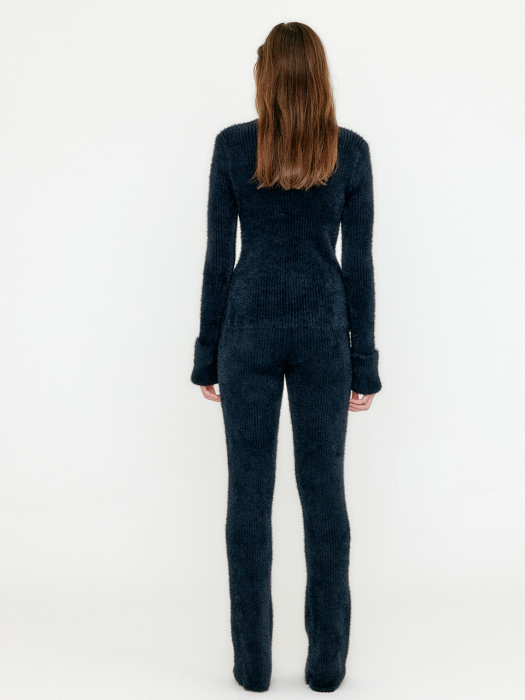 Eenk Violyn Ribbed Knit Pants - Black