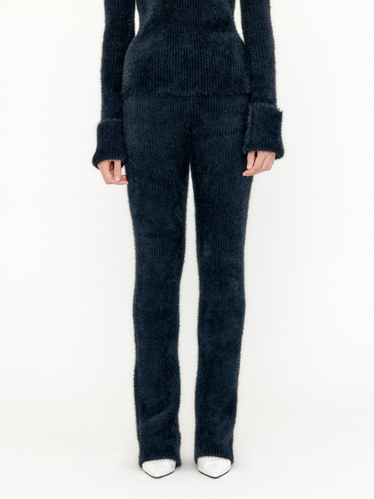 Eenk Violyn Ribbed Knit Pants - Black