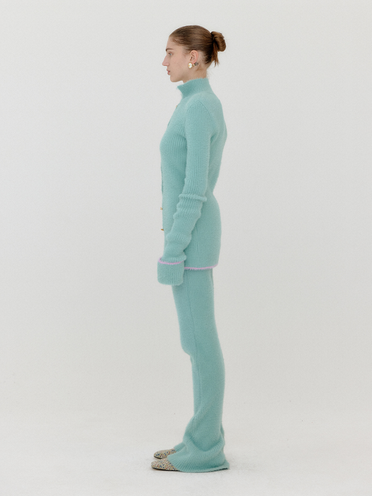 Eenk Violyn Ribbed Knit Pants - Mint