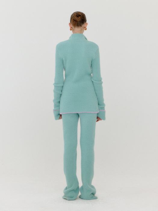 Eenk Violyn Ribbed Knit Pants - Mint