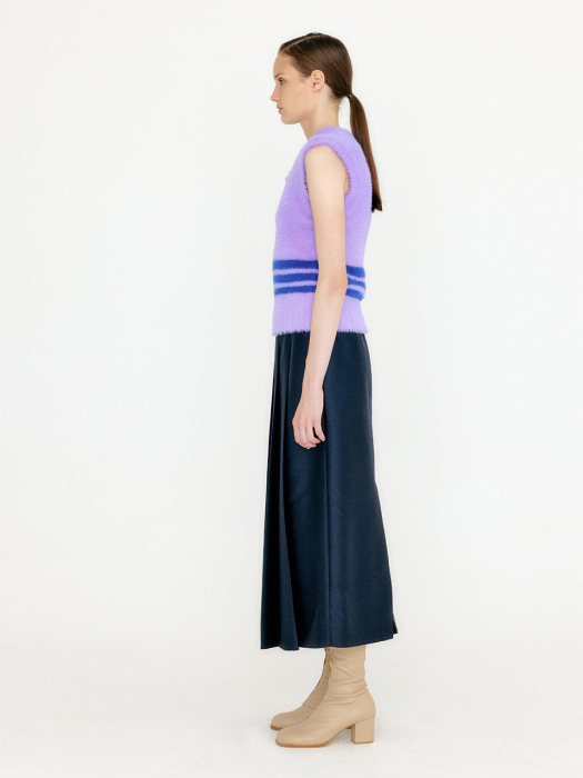 Eenk Veah V-Neck Knit Vest - Violet