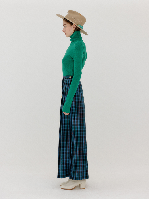 Eenk Verna Turtleneck Knit Pullover - Green