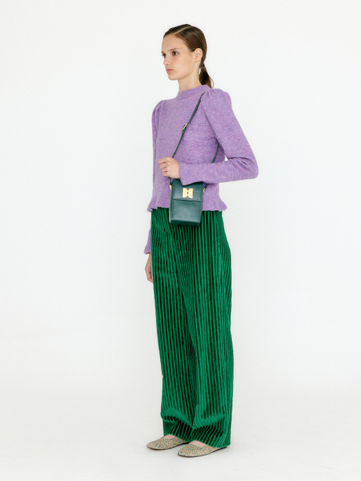 Eenk Vlary Flared Hem Knit Pullover - Violet