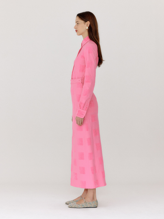 Eenk Verona Logo Pattern Shirt - Pink