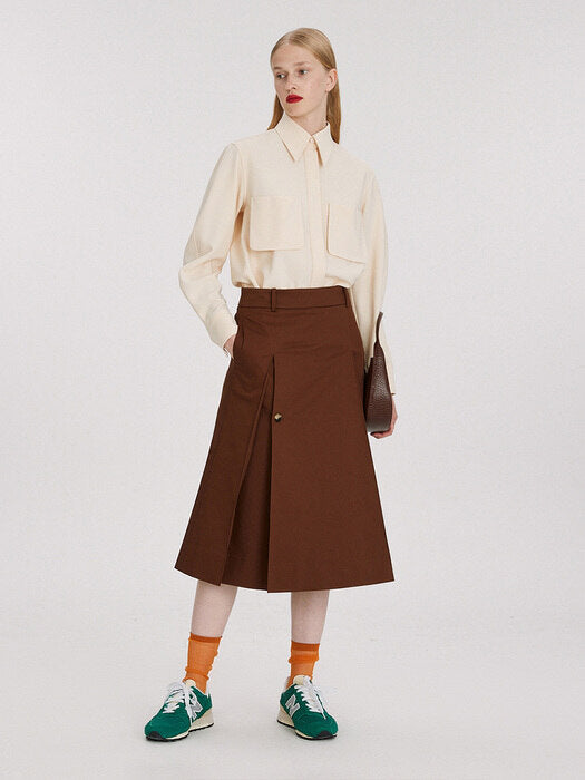 [recto] POINT POCKET SHIRT (LIGHT YELLOW)