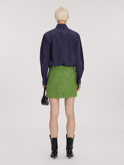 [recto] POINT POCKET SHIRT (VIOLET)