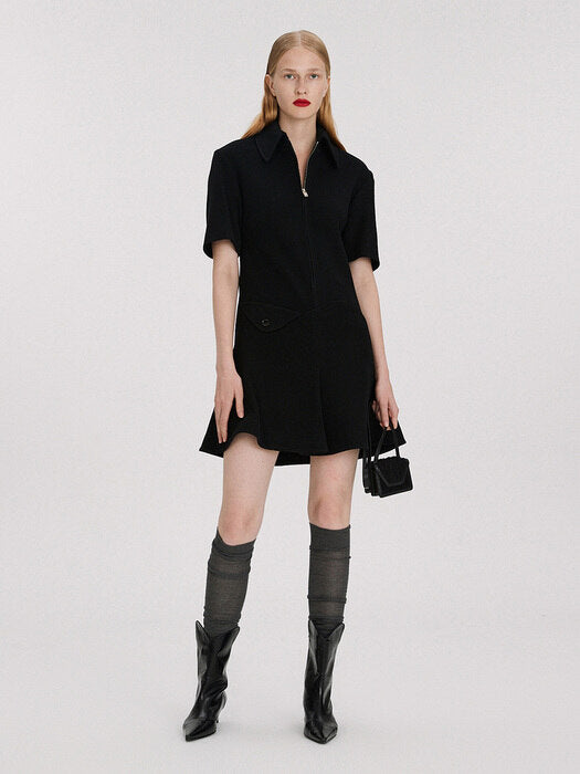 [recto] HOLIDAY BOUCLE NANO DOUBLE ENVELOPE BAG (BLACK)