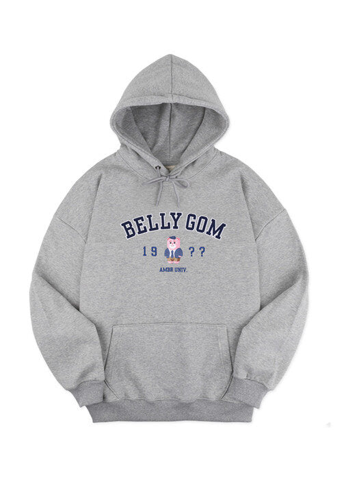 [ambler] Belly School Over fit Hoodie BMM206 (melange)