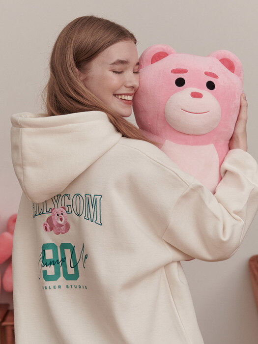 [ambler] Jump Belly Gom Over fit Hoodie BMM207 (ivory)