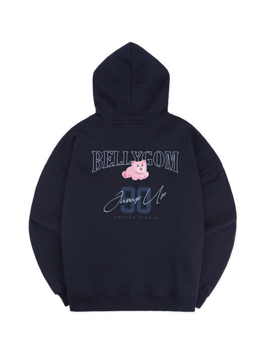 [ambler] Jump Belly Gom Over fit Hoodie BMM207 (navy)
