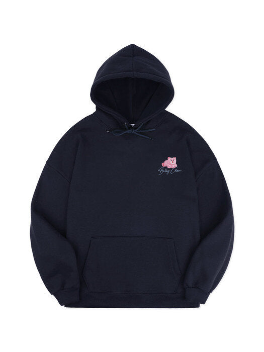 [ambler] Jump Belly Gom Over fit Hoodie BMM207 (navy)