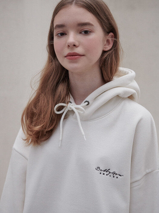 [ambler] Godzilla Belly Over fit Hoodie BMM209 (ivory)