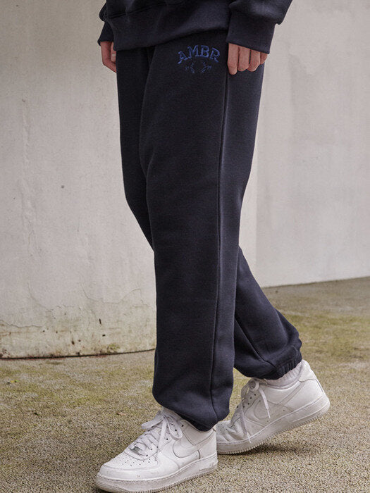 [ambler] Bay tree Over fit Anorak sweat set up (navy)