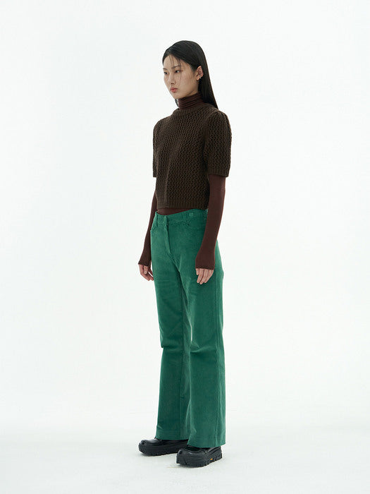 [amomento] CORDUROY FLARED PANTS (2COLORS)