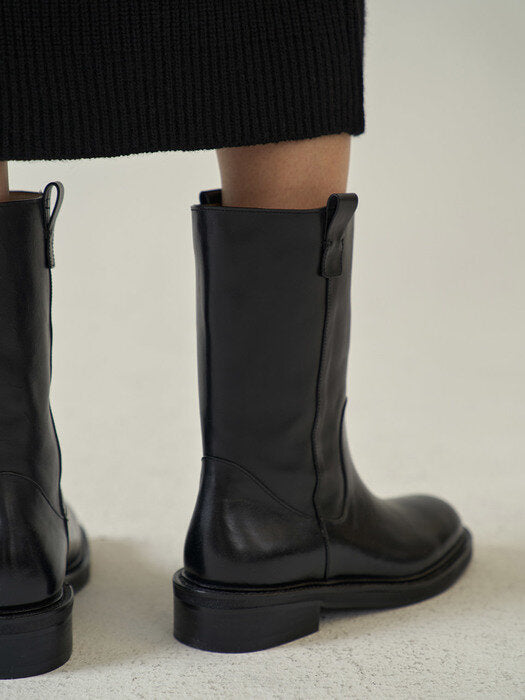 Facade Pattern Classic Middle Boots black