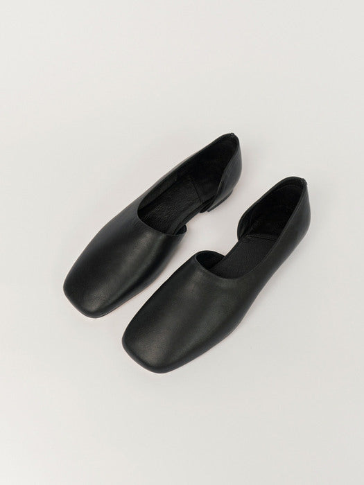 [moia] soft flat shoes (black)