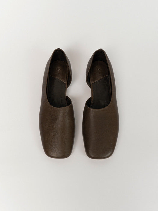 [moia] soft flat shoes (brown)