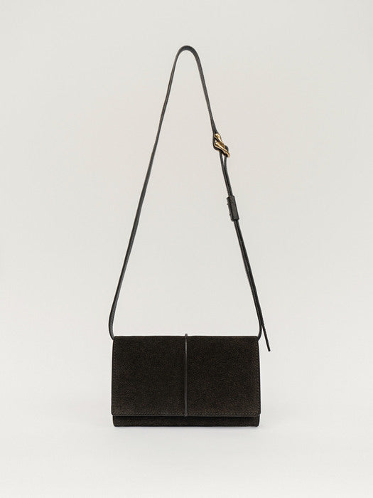 [moia] belt bag (brown suede)
