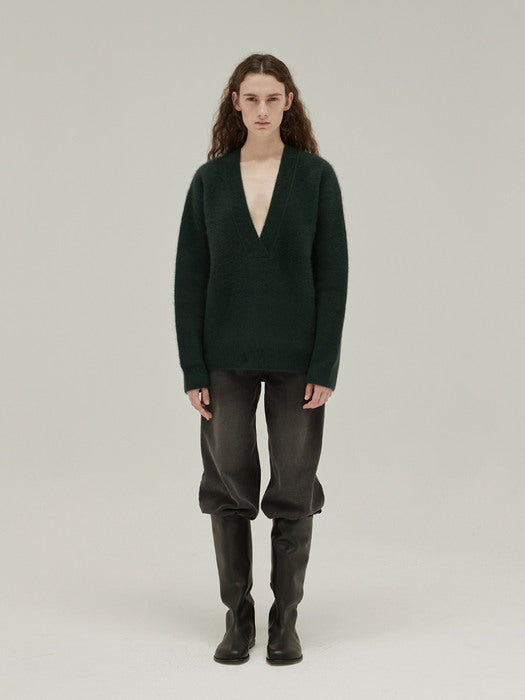 [moia] 2way sweater (green)