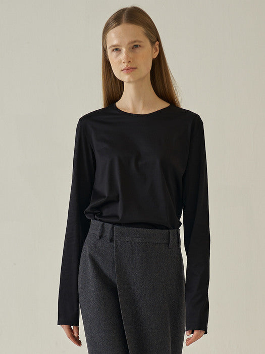 Facade Pattern Silket Cotton T-shirt (long)