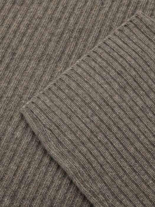 Cashmere Turtleneck Knit - Ash Grey