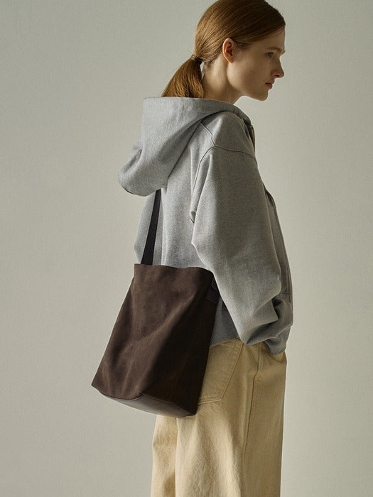 Facade Pattern French Zip-Up Hoodie grey