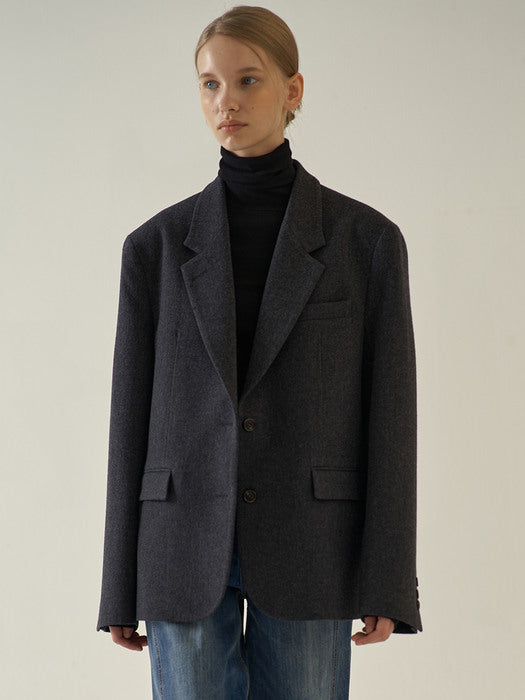 Classic Wool Jacket_charcoal