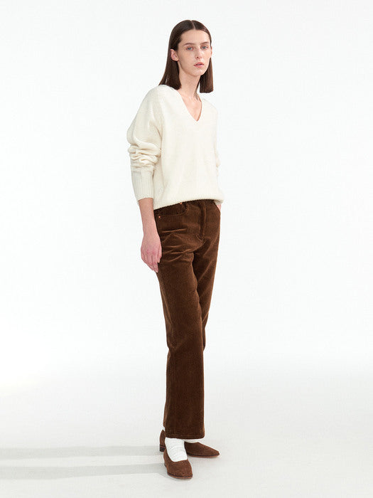 Nothing Written Erin wool v-neck pullover (Ivory)