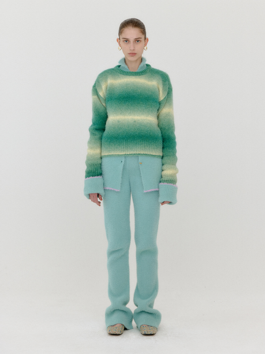 Eenk Vassila Gradation Striped Pullover - Green