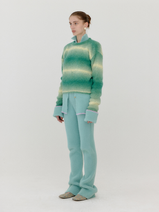 Eenk Vassila Gradation Striped Pullover - Green