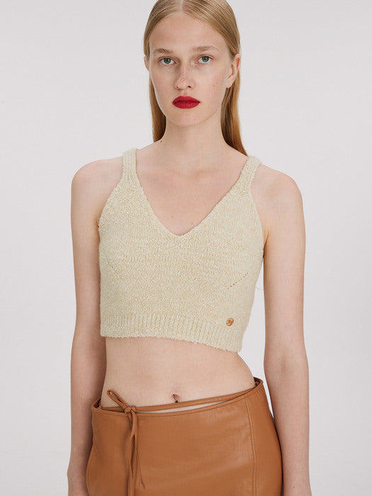 [recto] RECYCLED ORGANIC BRA TOP, LIGHT BEIGE
