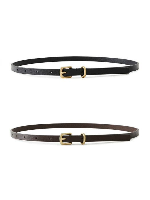 [moia] [EXCLUSIVE] brass leather belt (2colors)