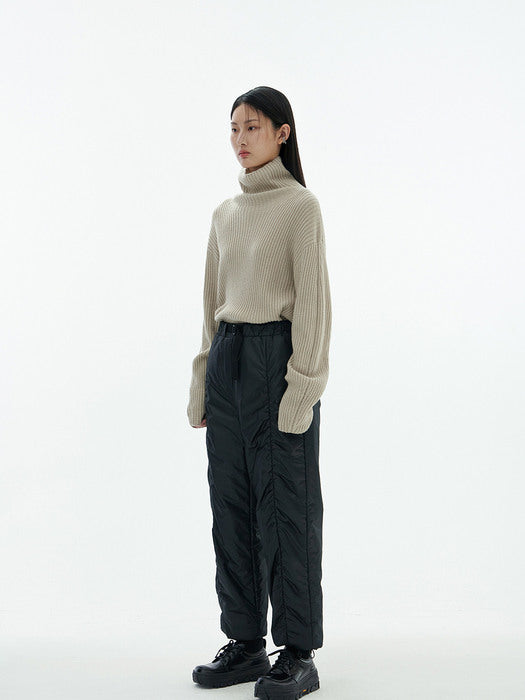 [amomento] RIBBED TURTLE PULLOVER (3COLORS)