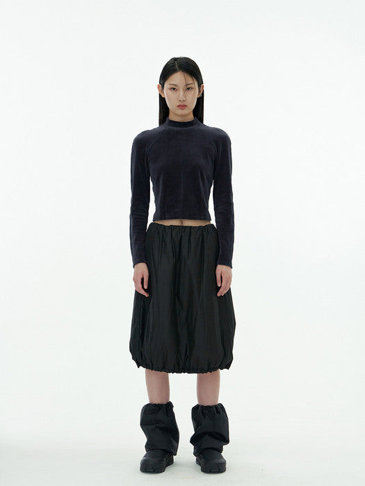 [amomento] PADDED BALLOON SKIRT (2COLORS)