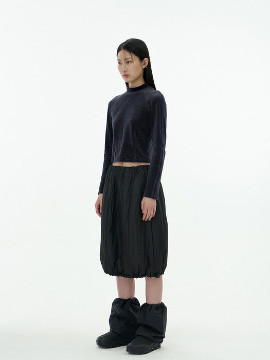 [amomento] PADDED BALLOON SKIRT (2COLORS)
