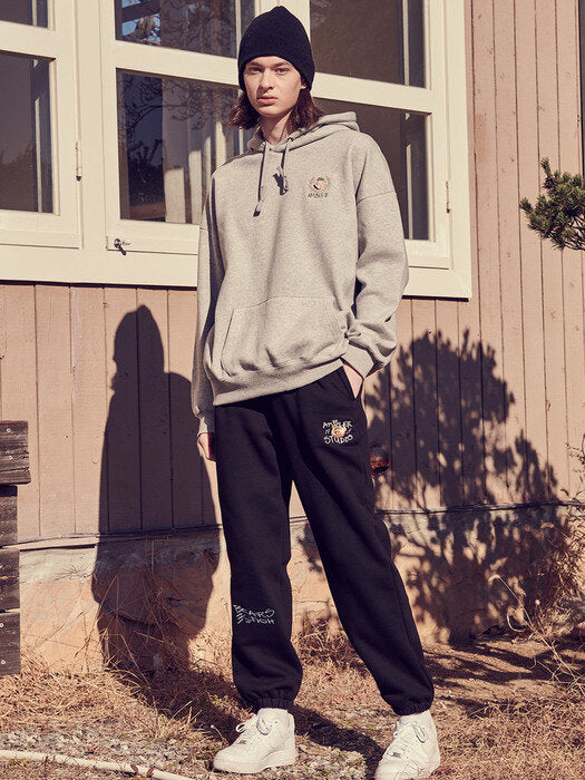 [ambler] 1999 studio jogger pants AP505 (black)