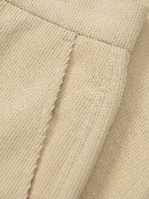 Corduroy Straight Pants_ivory