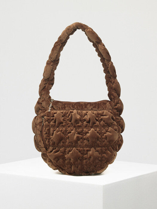 Soft Velvet Shoulder Bag + Velvet Scrunchie 3 colors_H72304010+J72301010