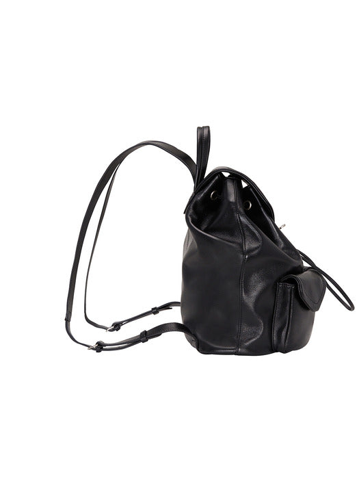 [Vogue Pick] Occam Doux Double Pocket Backpack M (Medium) in Black