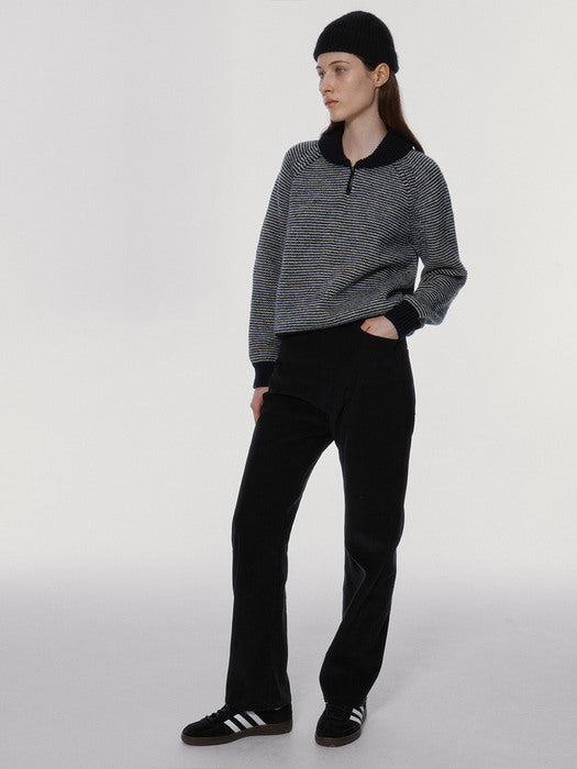 Nothing Written Caron stripe jumper (Dark navy)
