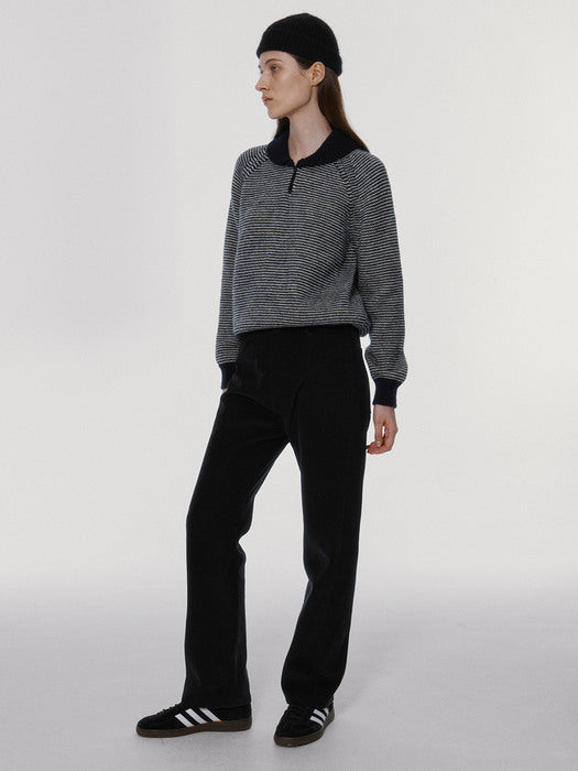 [nothing written] Caron stripe jumper (Dark navy)