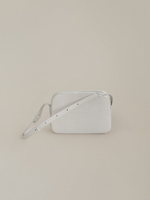 Nothing Written Lizard post mini bag (Slate ivory)