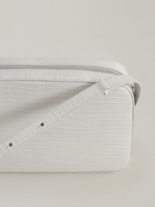 Nothing Written Lizard post mini bag (Slate ivory)