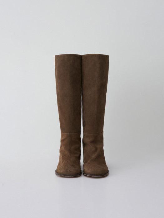 [moia] suede boots (brown suede)