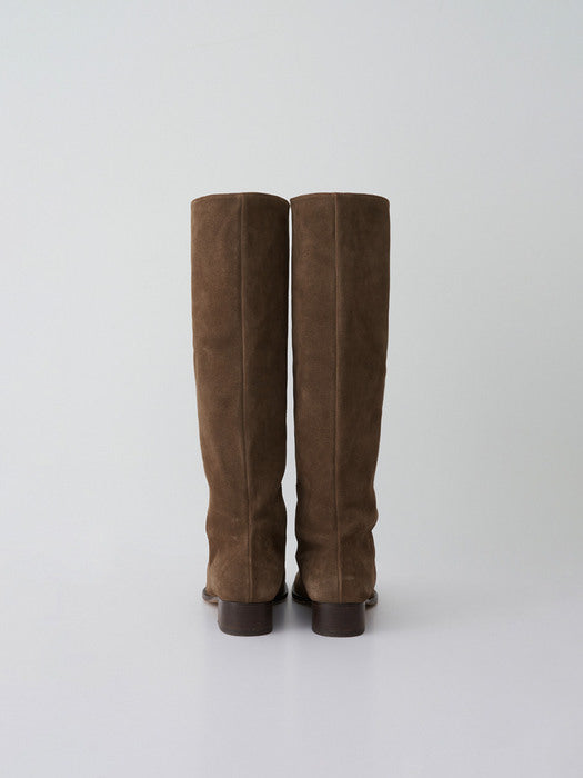 [moia] suede boots (brown suede)