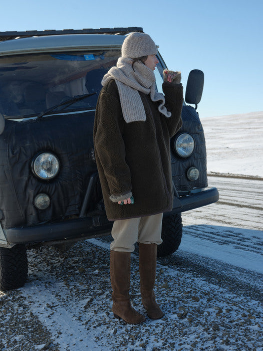 [moia] suede boots (brown suede)