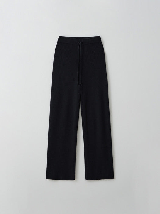 [moia] wool knit pants (black)